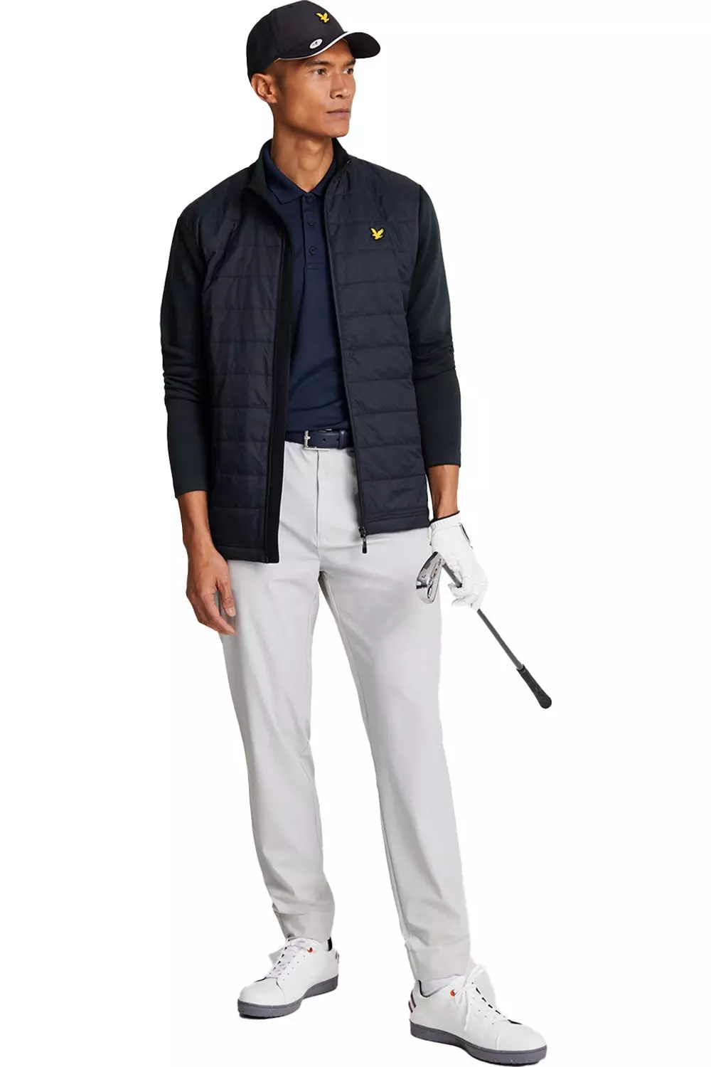 Dark navy Baffle Quilted Jacket alternative image