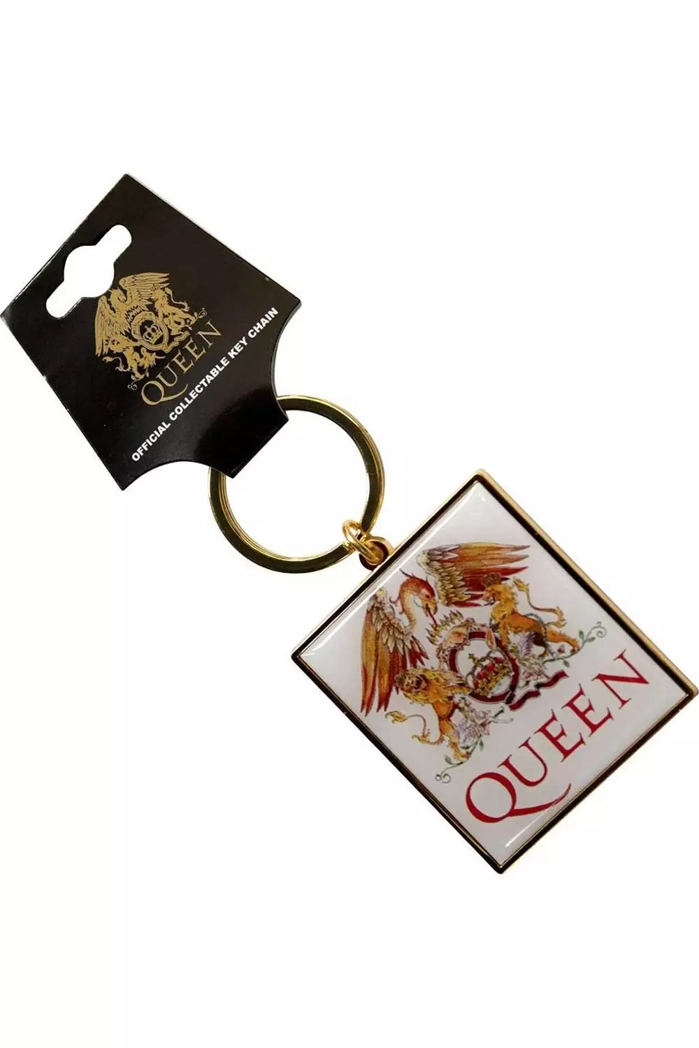 White Classic Crest Keyring alternative image