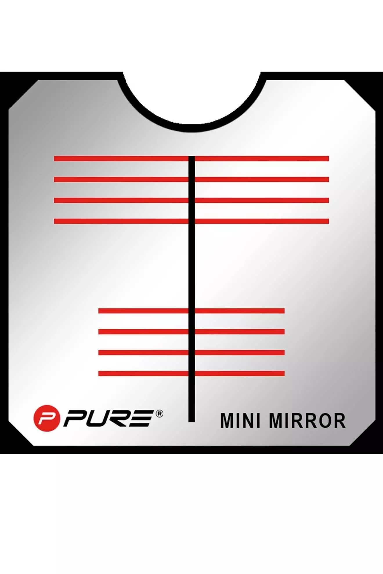White Mini Putting Mirror 8cm alternative image