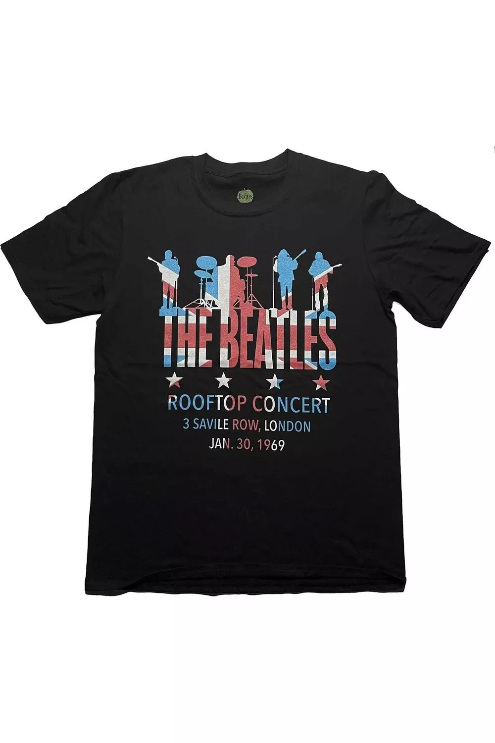 Black Rooftop Flag Cotton T-Shirt alternative image