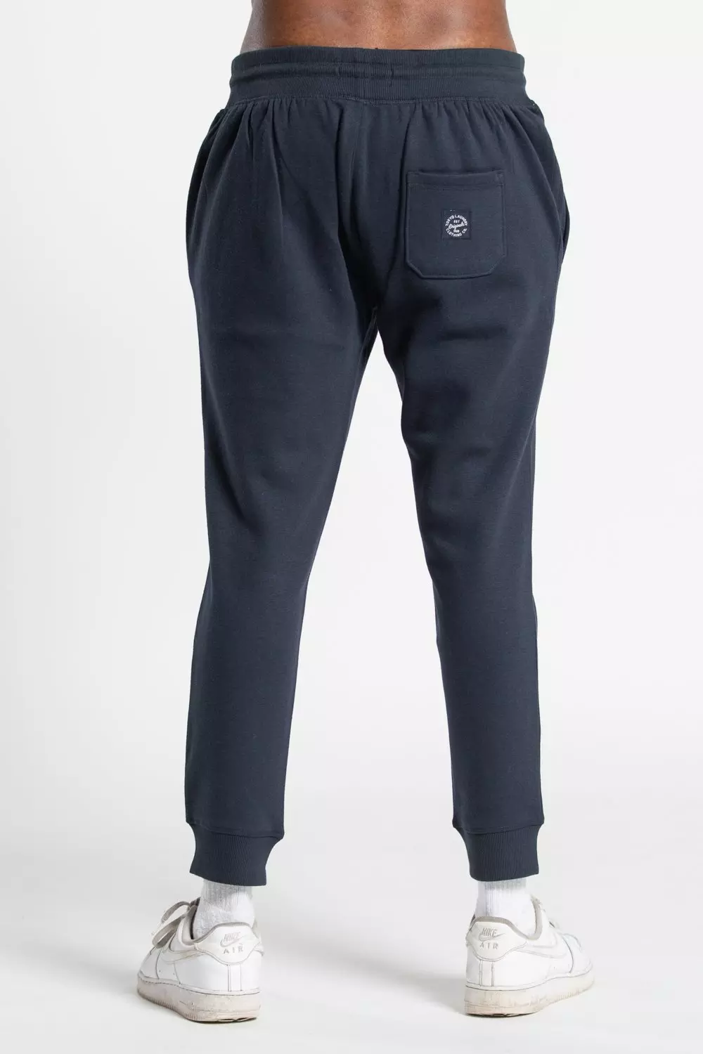 Dark navy Cotton Blend Joggers alternative image
