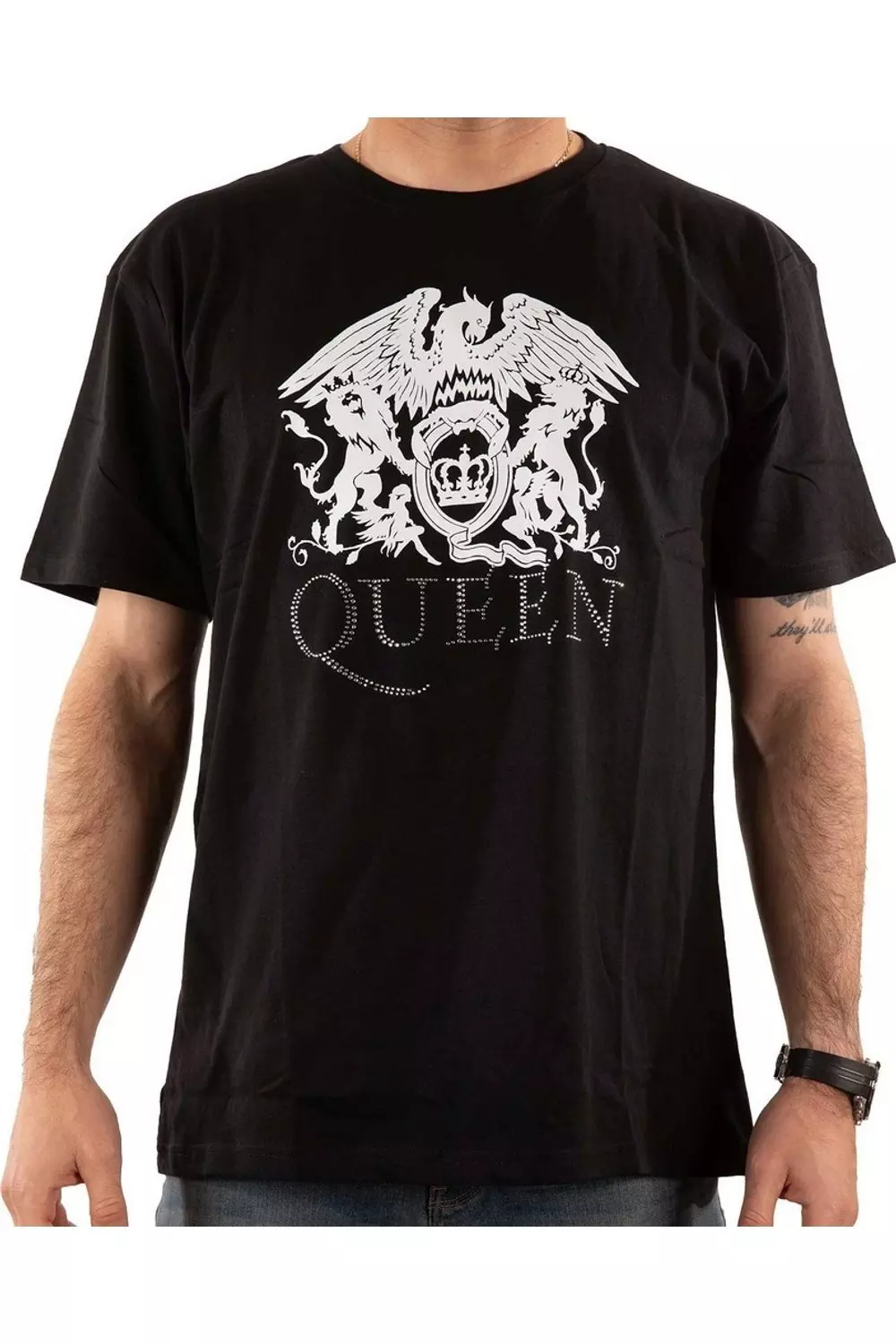 Black Diamante Logo T-Shirt alternative image