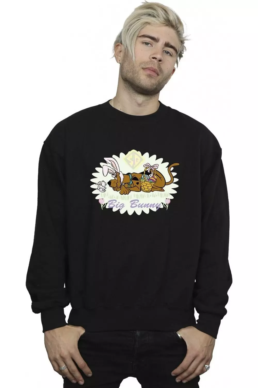Black Big Bunny Sweatshirt alternative image
