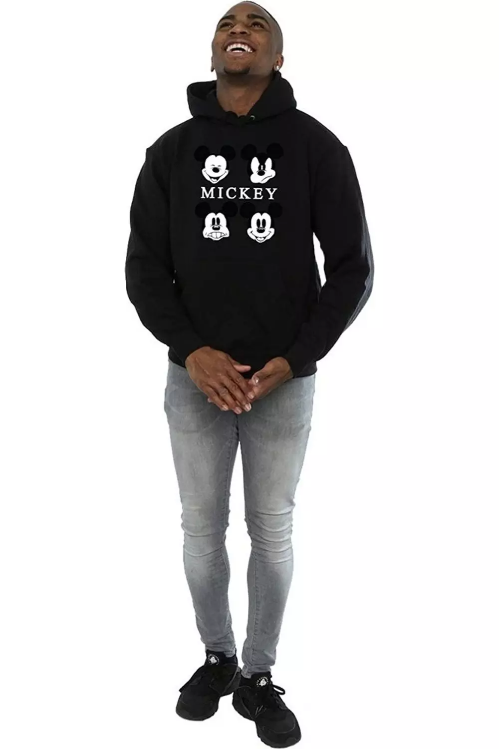 Black Four Heads Hoodie alternative image