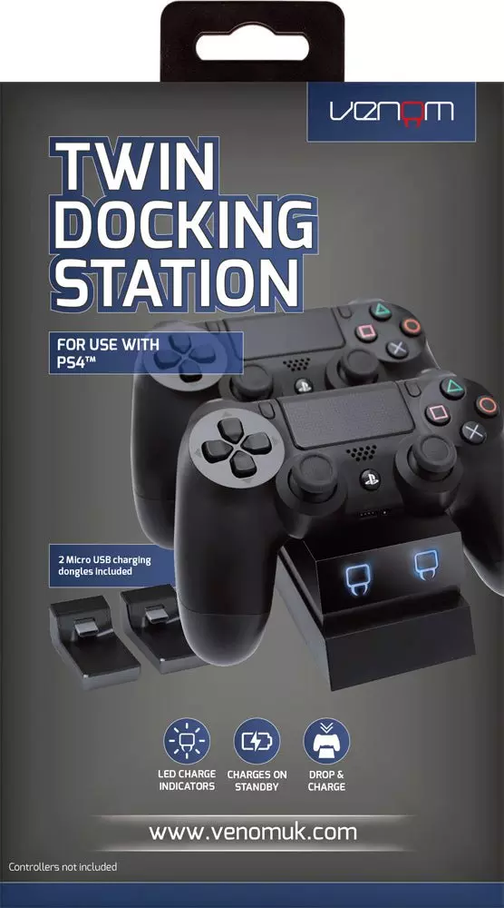 Black PS4 Twin Charging Docking alternative image