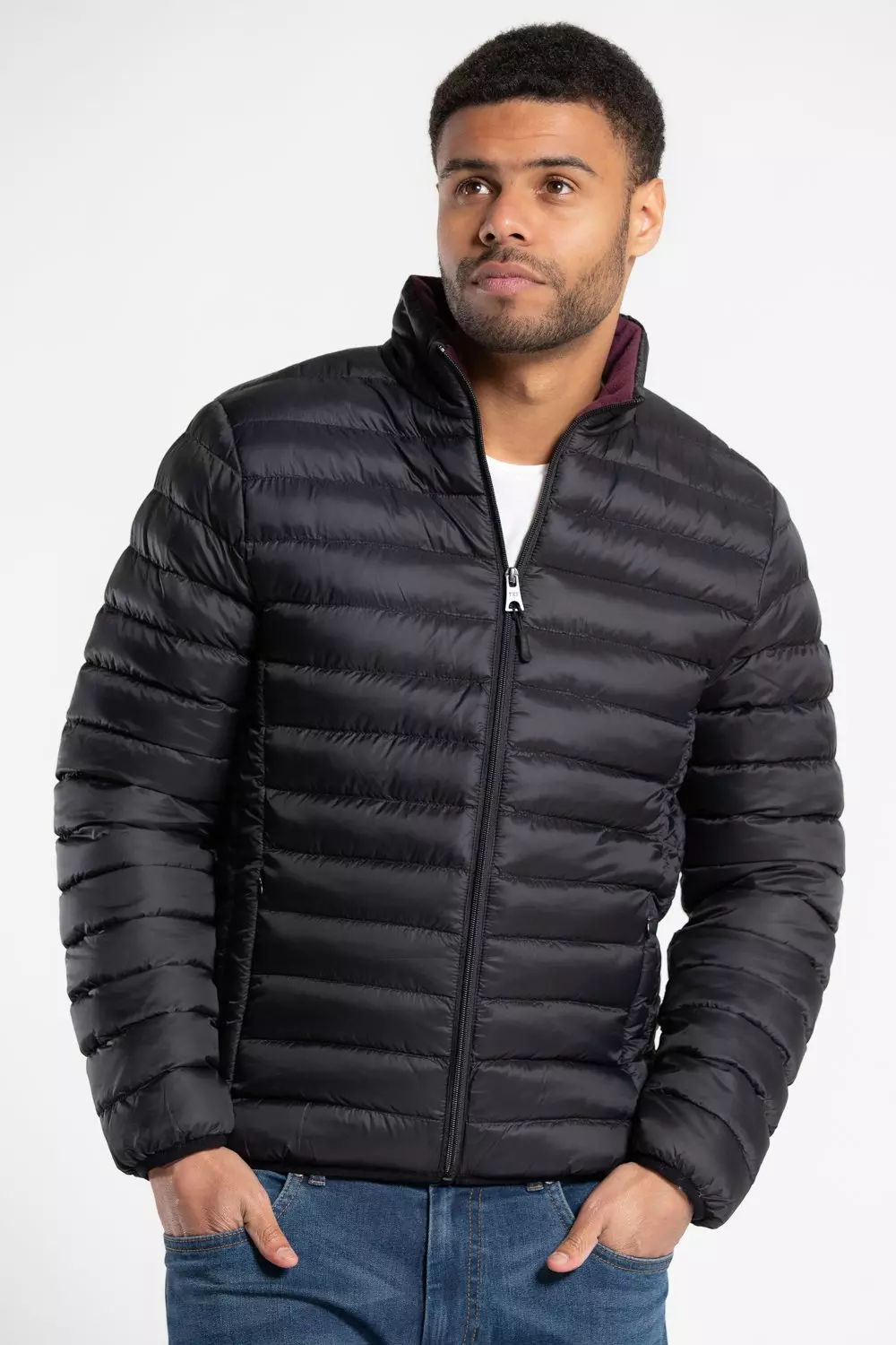 Black Fleece Lined Padded Jacket alternative image