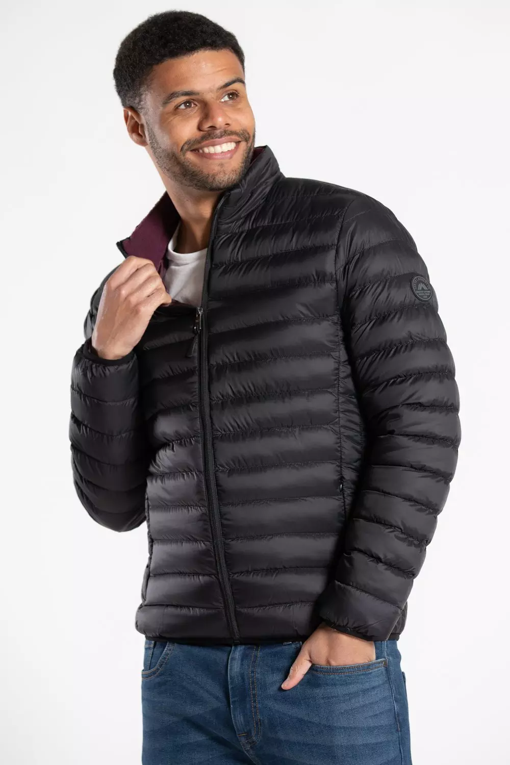 Black Fleece Lined Padded Jacket alternative image