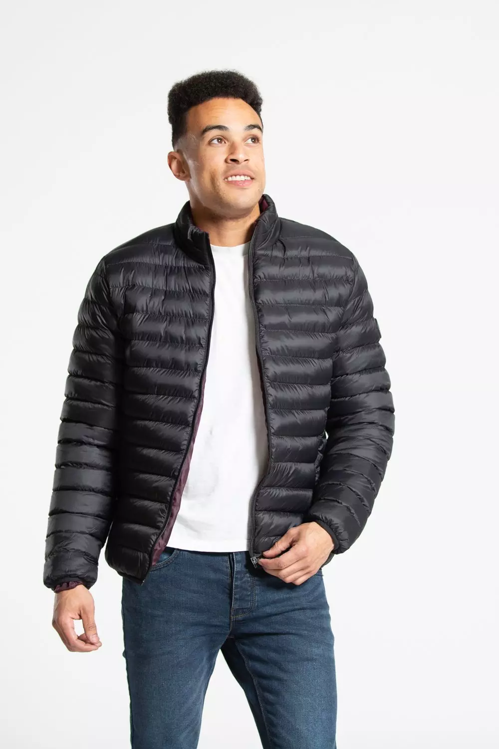 Black Fleece Lined Padded Jacket alternative image