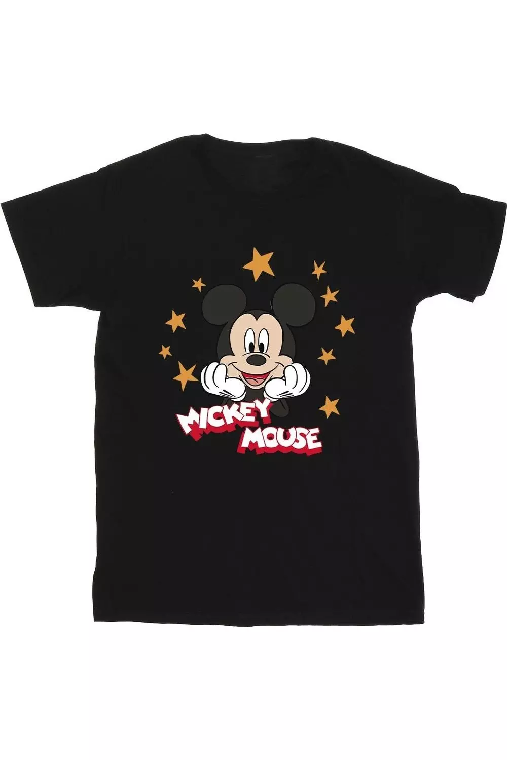 Black Mickey Mouse Stars T-Shirt alternative image