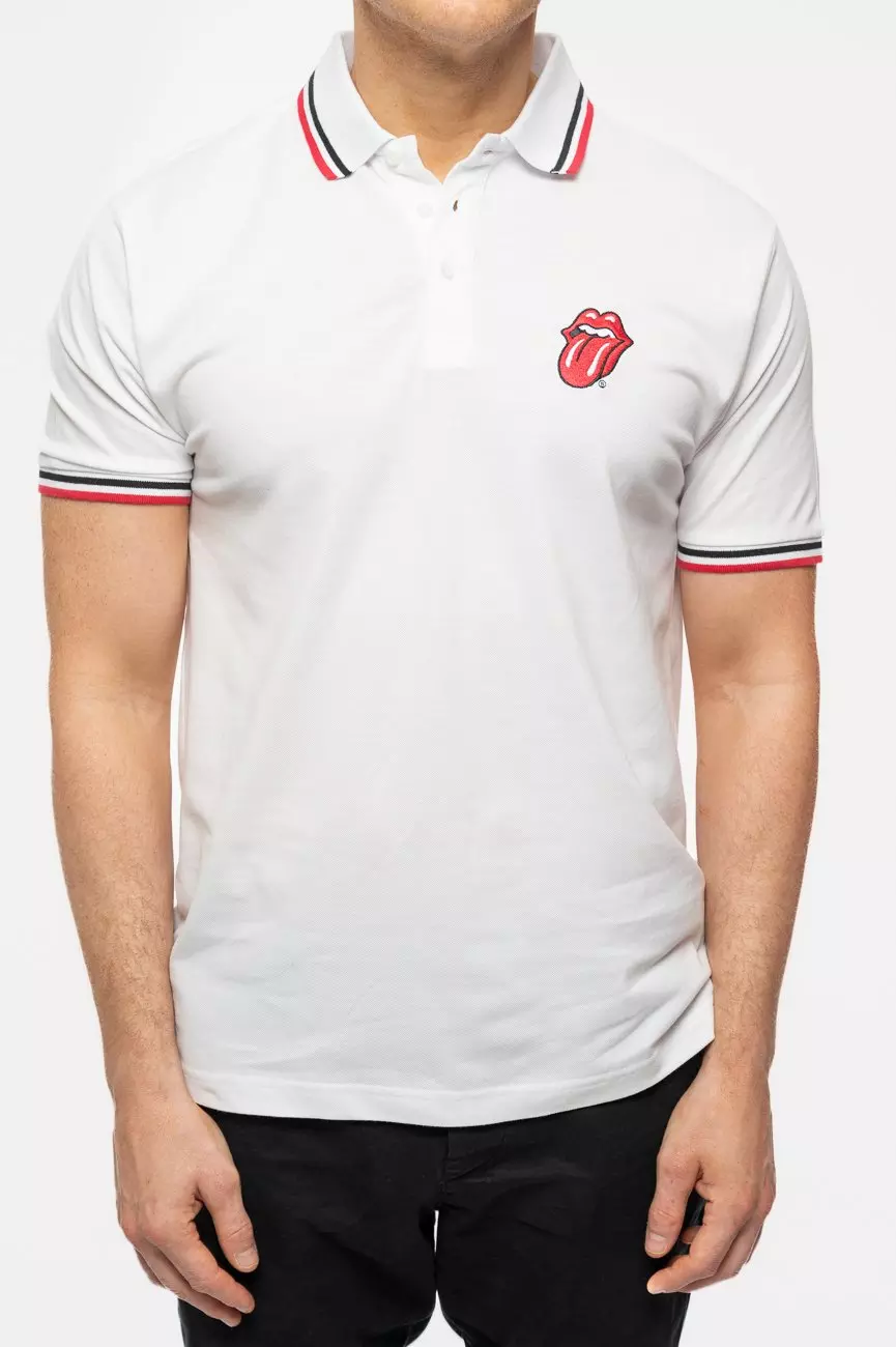 White Classic Tongue Polo Shirt alternative image