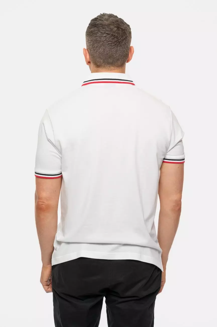 White Classic Tongue Polo Shirt alternative image