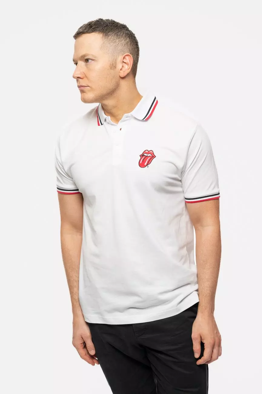 White Classic Tongue Polo Shirt alternative image