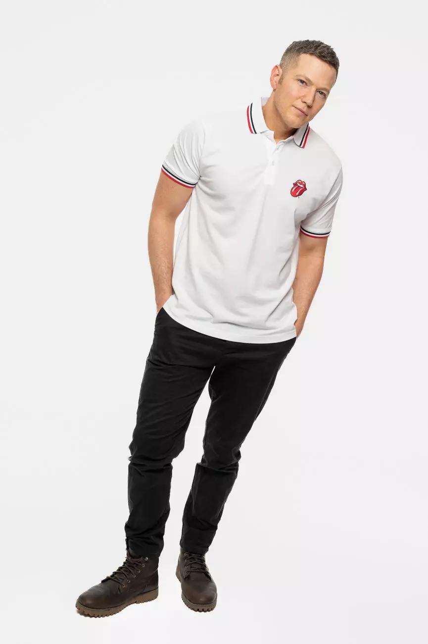 White Classic Tongue Polo Shirt alternative image