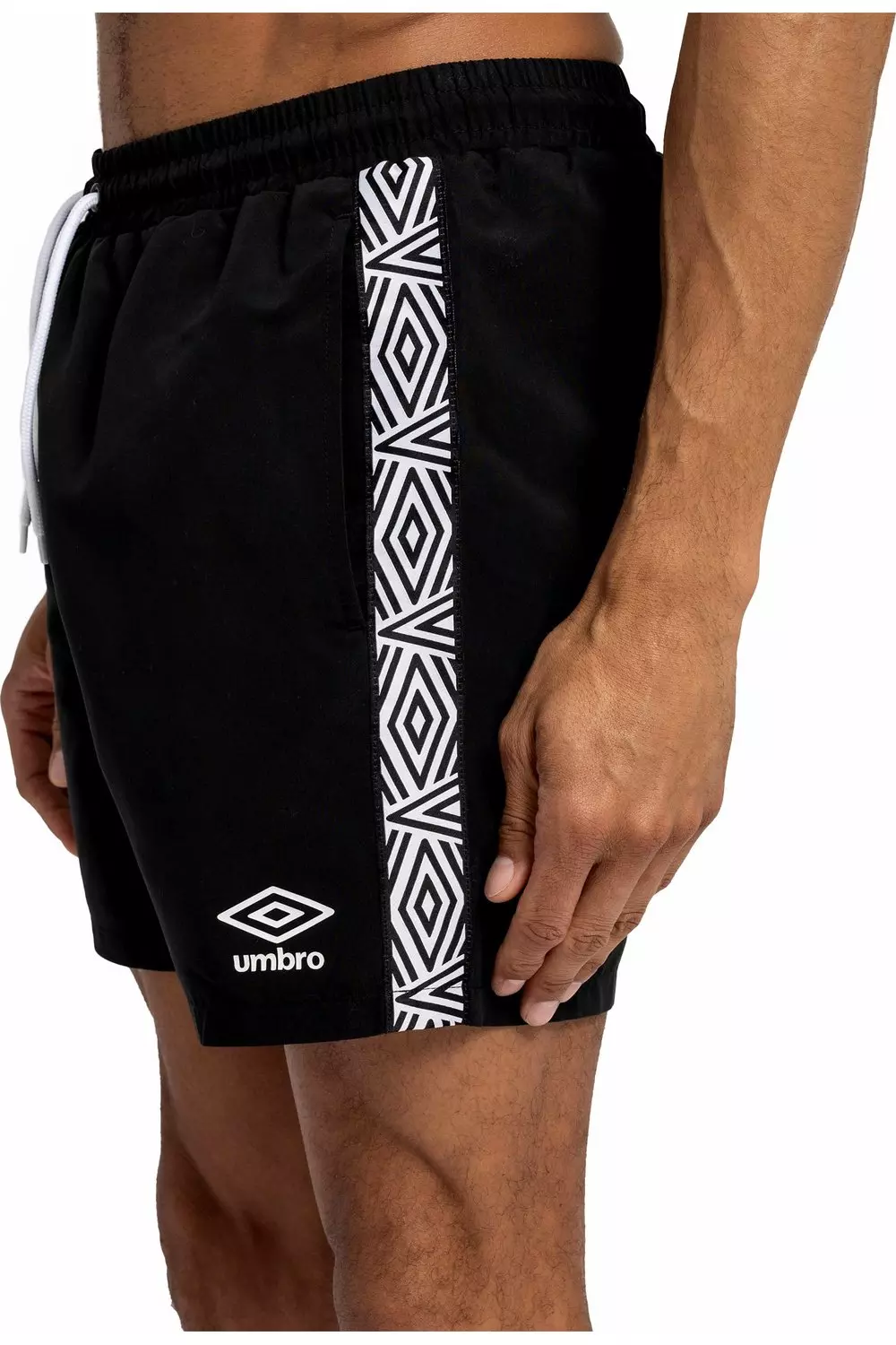 Black Taped Swim Shorts alternative image