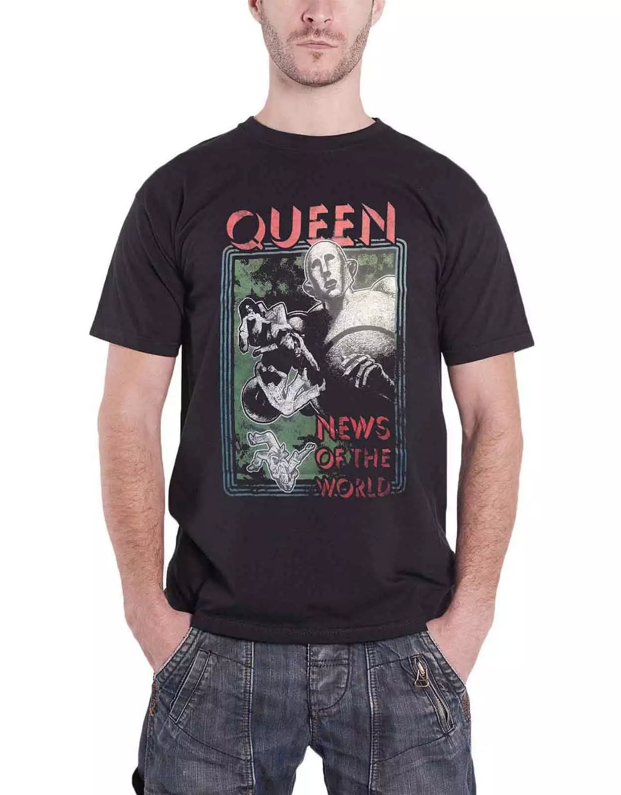 Black News Of The World T Shirt alternative image