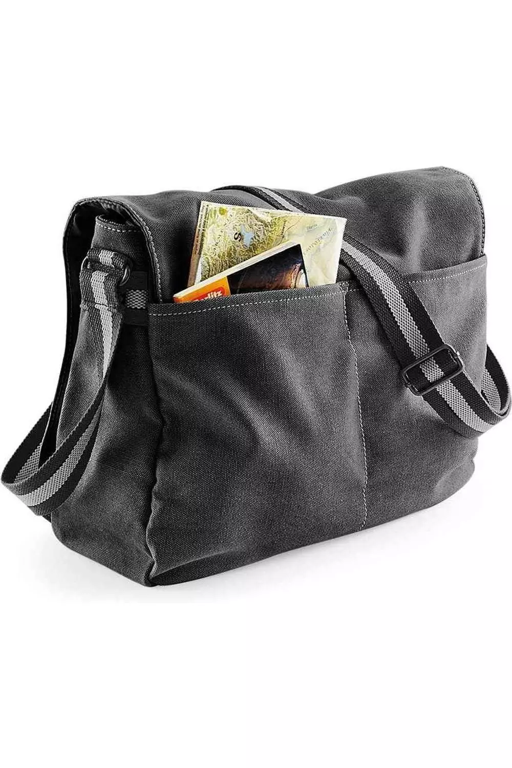 Dark grey Vintage Messenger Bag alternative image