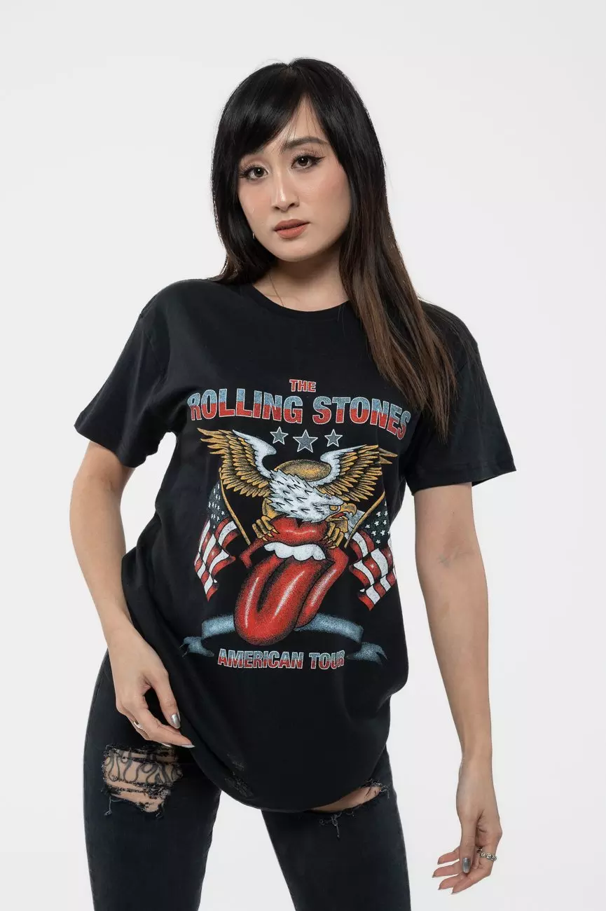 Black USA Tour Eagle T Shirt alternative image