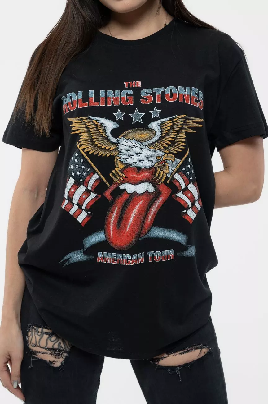 Black USA Tour Eagle T Shirt alternative image