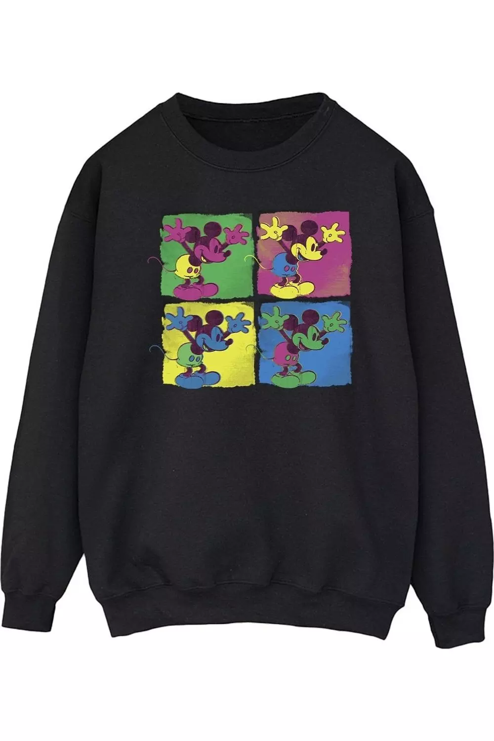 Black Mickey Mouse Pop Art Sweatshirt alternative image