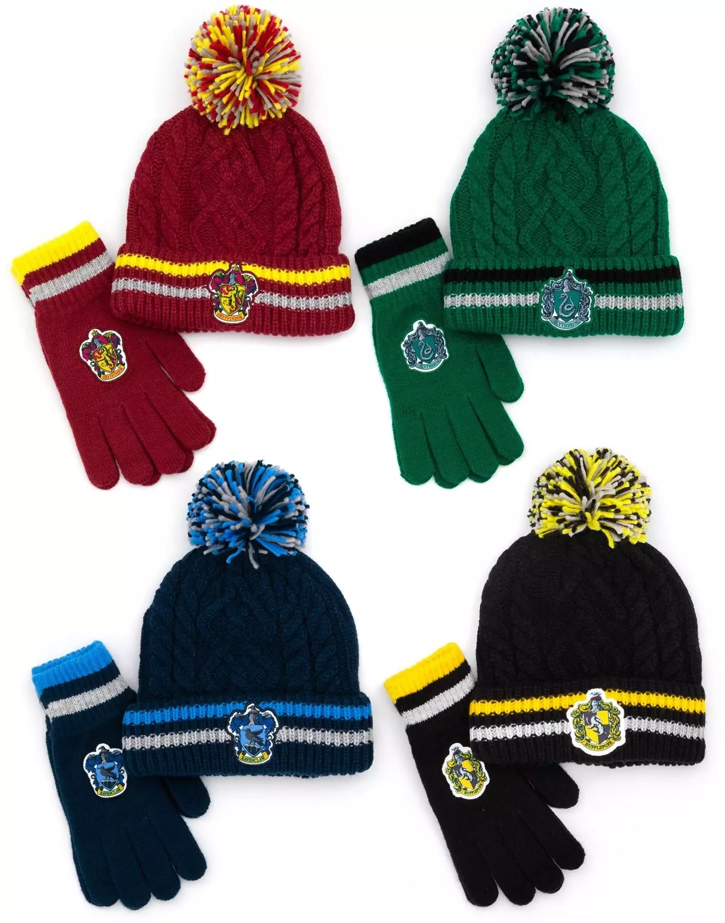 Blue Beanie and Gloves Set alternative image