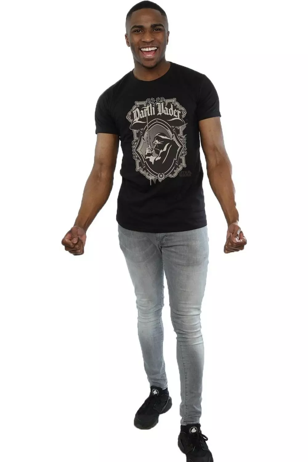 Black Retro Darth Vader T-Shirt alternative image
