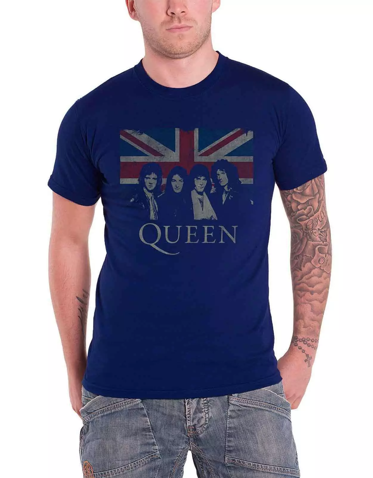 Navy Union Jack T Shirt alternative image