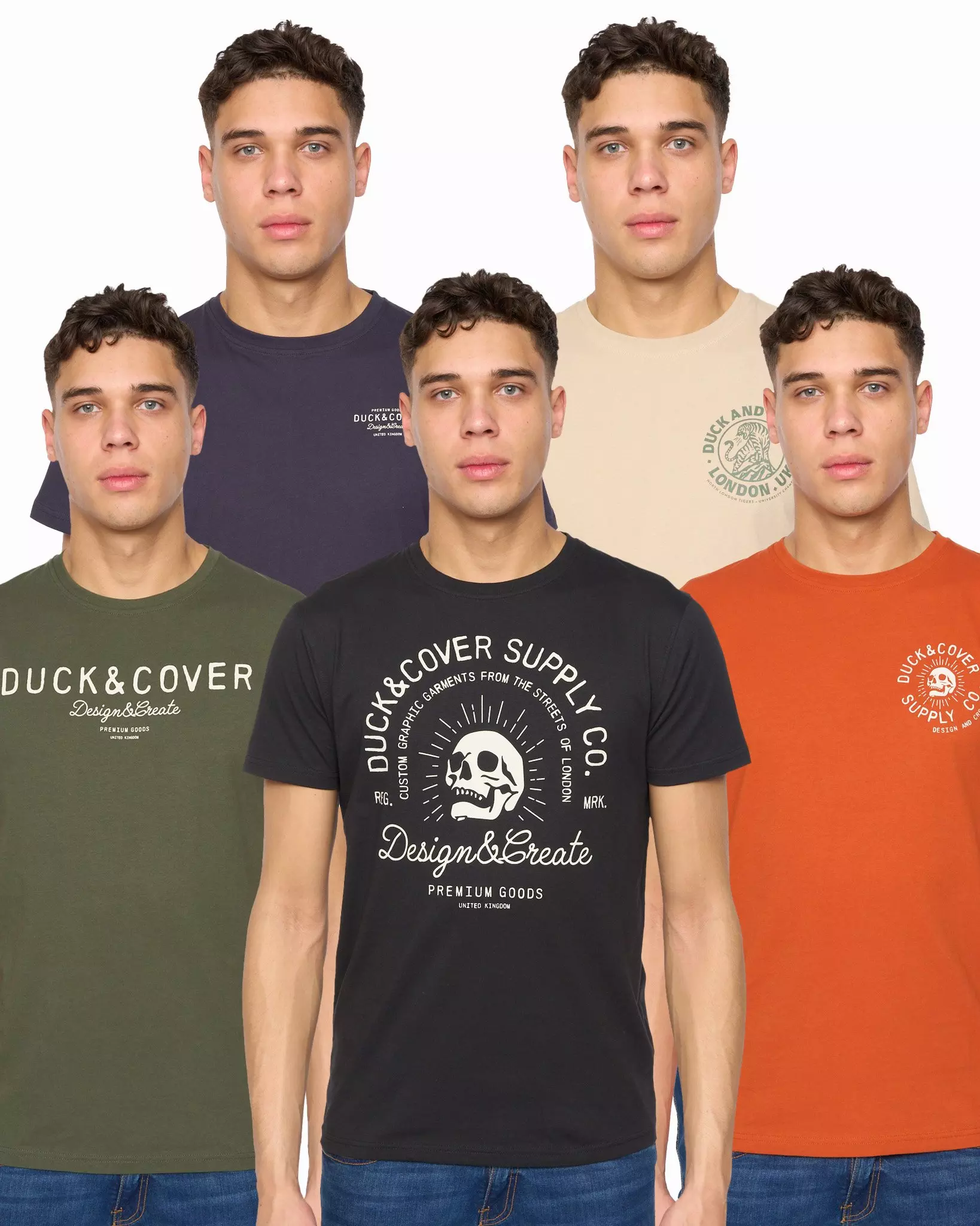 Multi Mullbarry T-Shirts 5pk alternative image