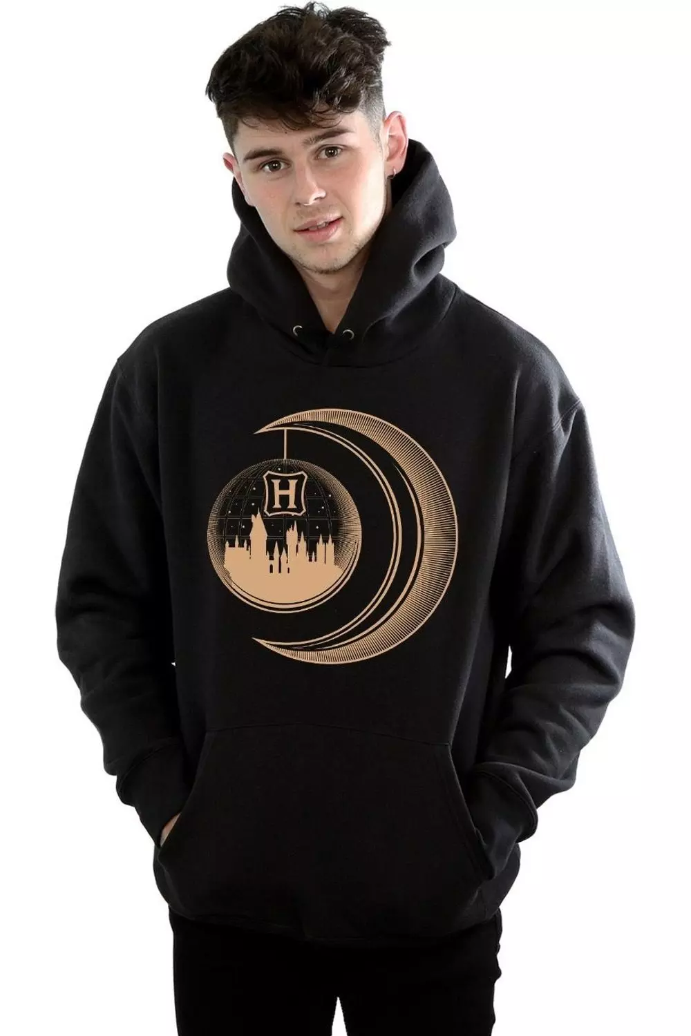 Black Hogwarts Moon Hoodie alternative image