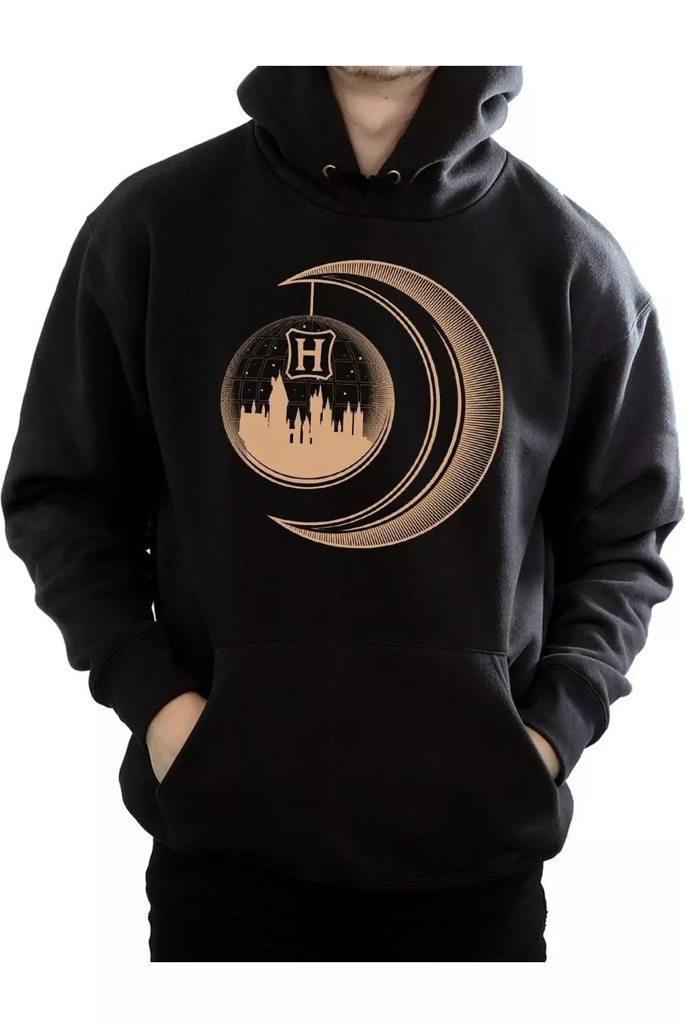 Black Hogwarts Moon Hoodie alternative image