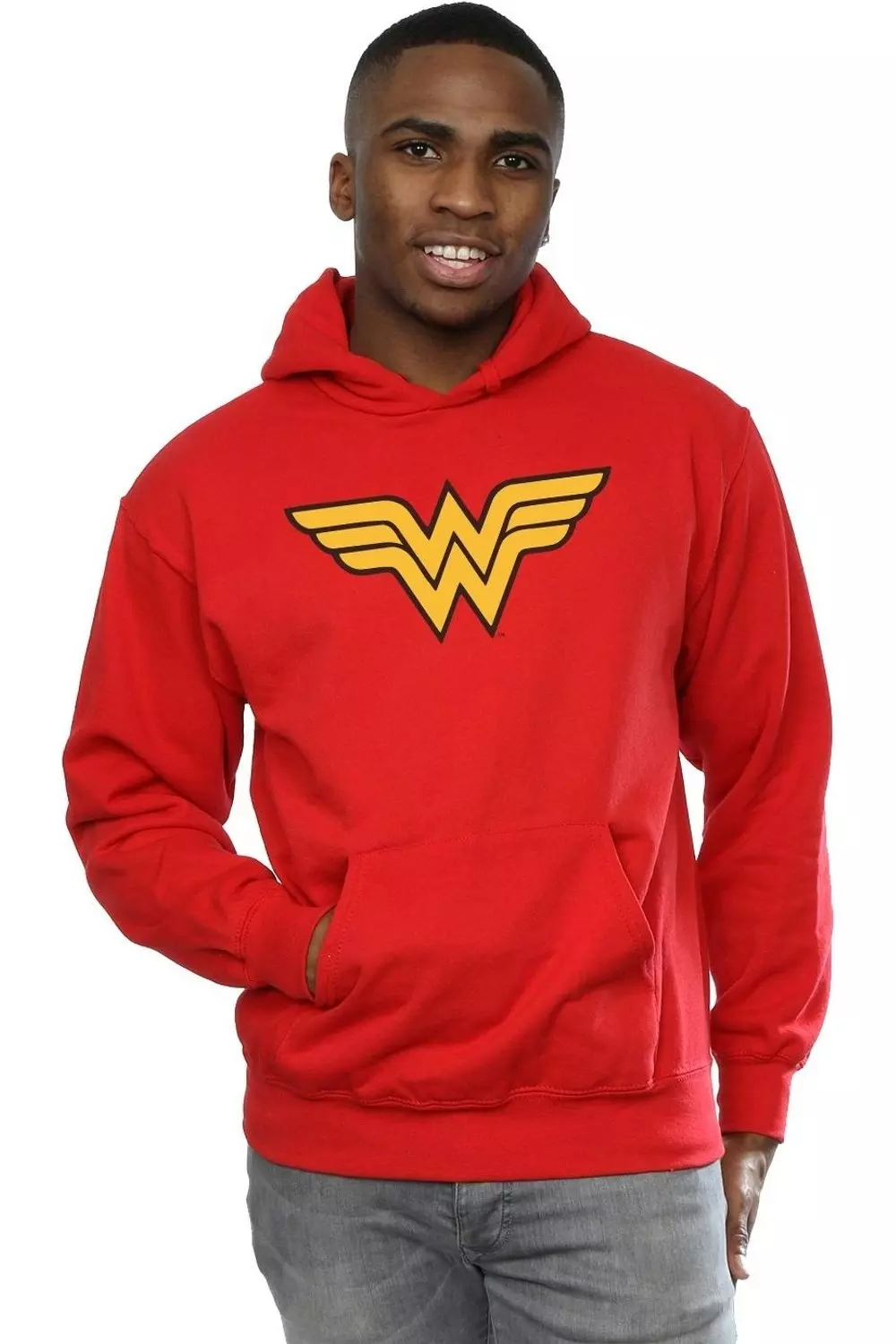 Red Wonder Woman Logo Hoodie alternative image