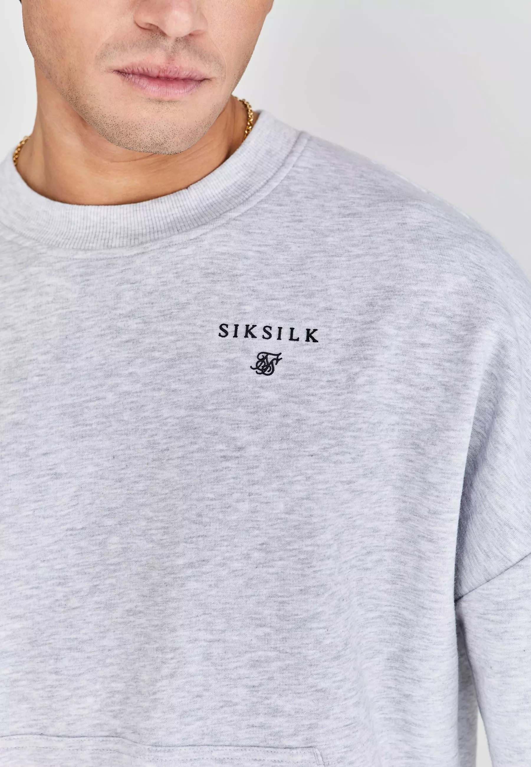 Grey Cut Off Sweater alternative image