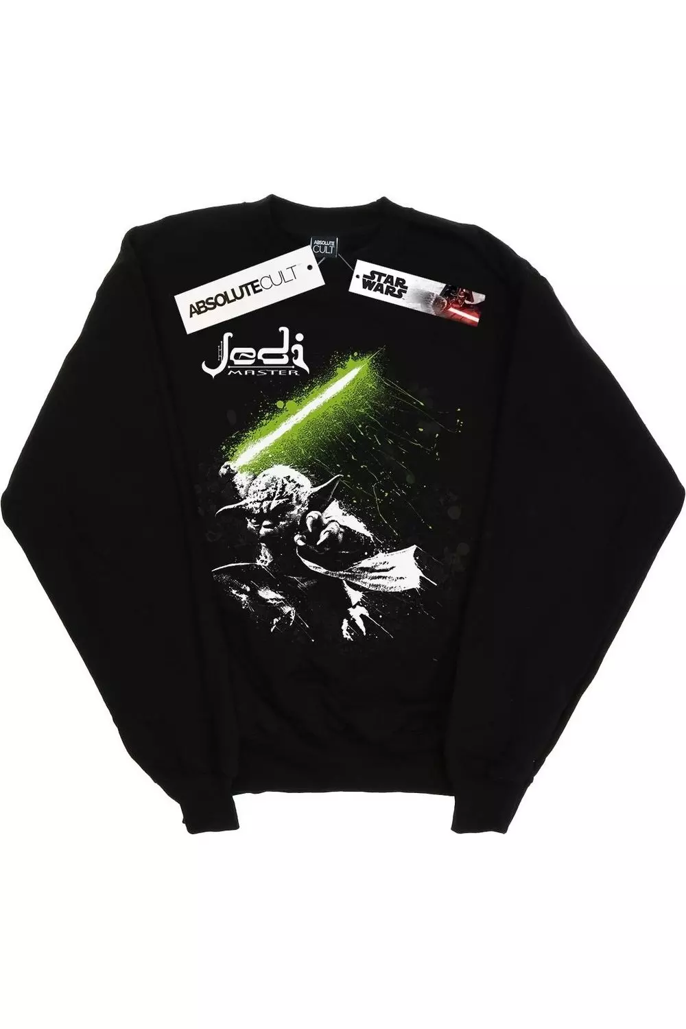 Black Yoda Jedi Master Sweatshirt alternative image