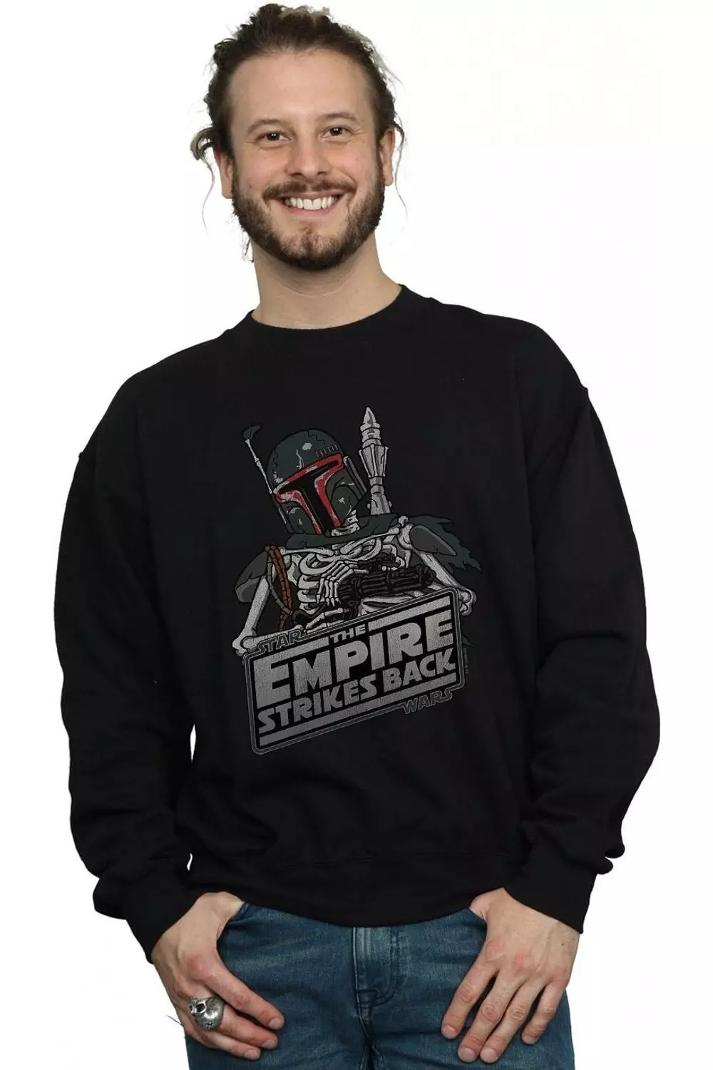 Black Boba Fett Skeleton Sweatshirt alternative image