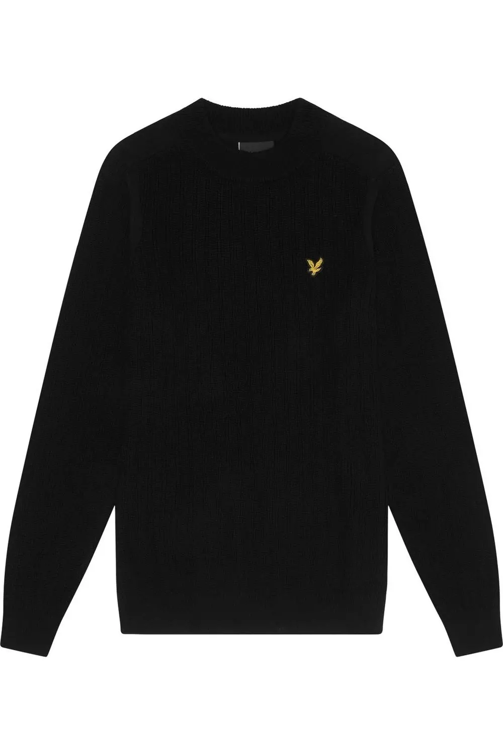 Black Ribbed Mock Neck Jumper alternative image