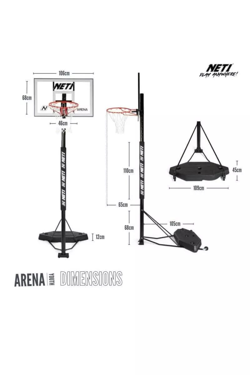 White Arena Basketball Hoop alternative image