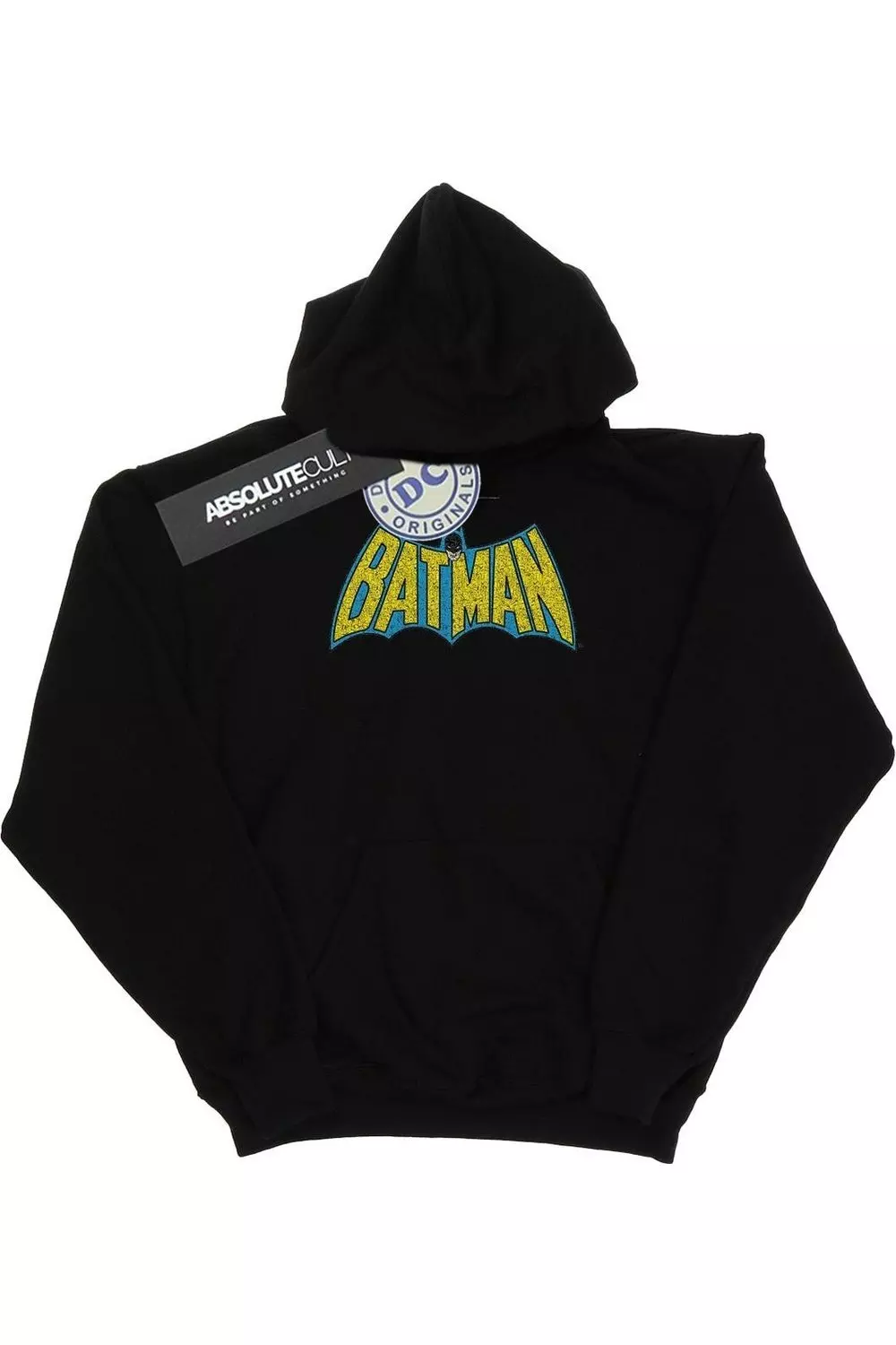 Black Batman Crackle Logo Hoodie alternative image