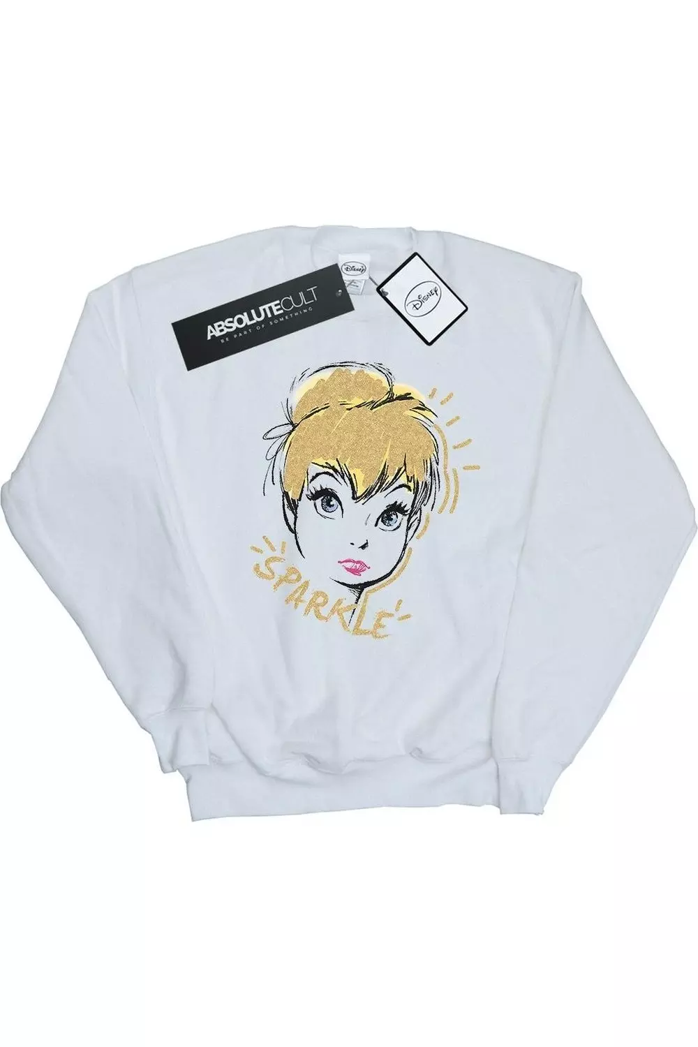 White Tinkerbell Sparkle Sweatshirt alternative image