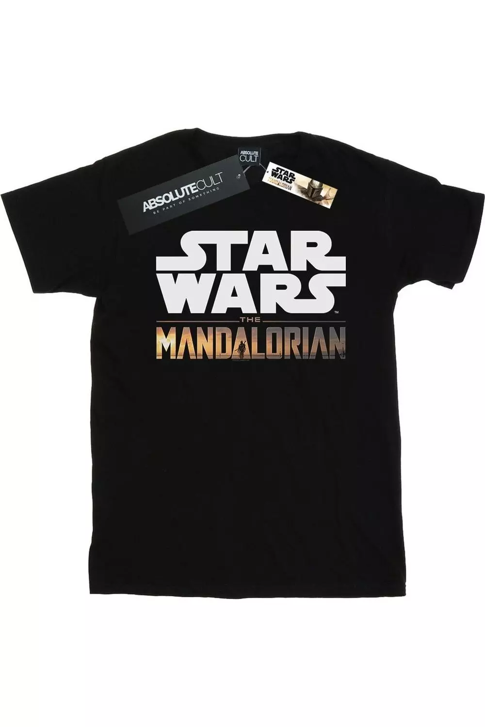 Black The Mandalorian Logo T-Shirt alternative image