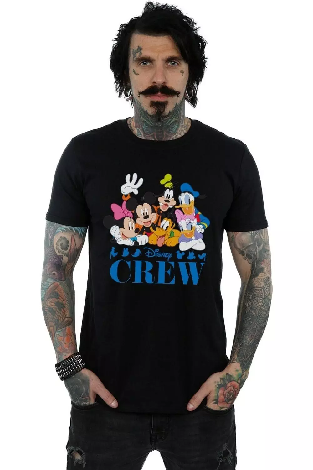 Black Mickey Mouse Friends T-Shirt alternative image