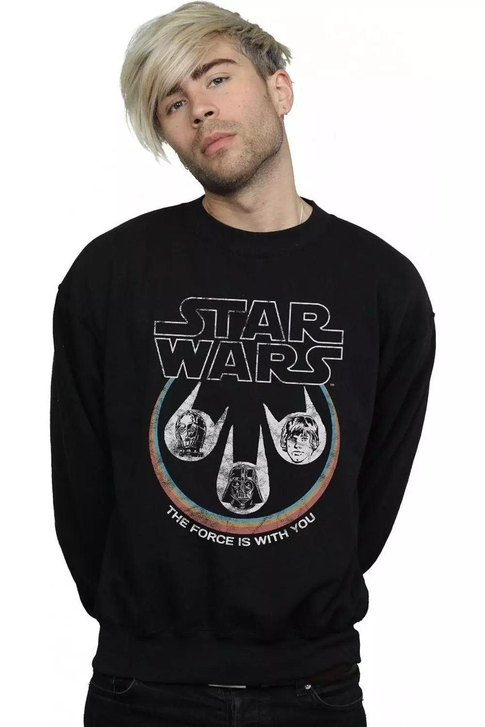 Black Retro Heads Sweatshirt alternative image