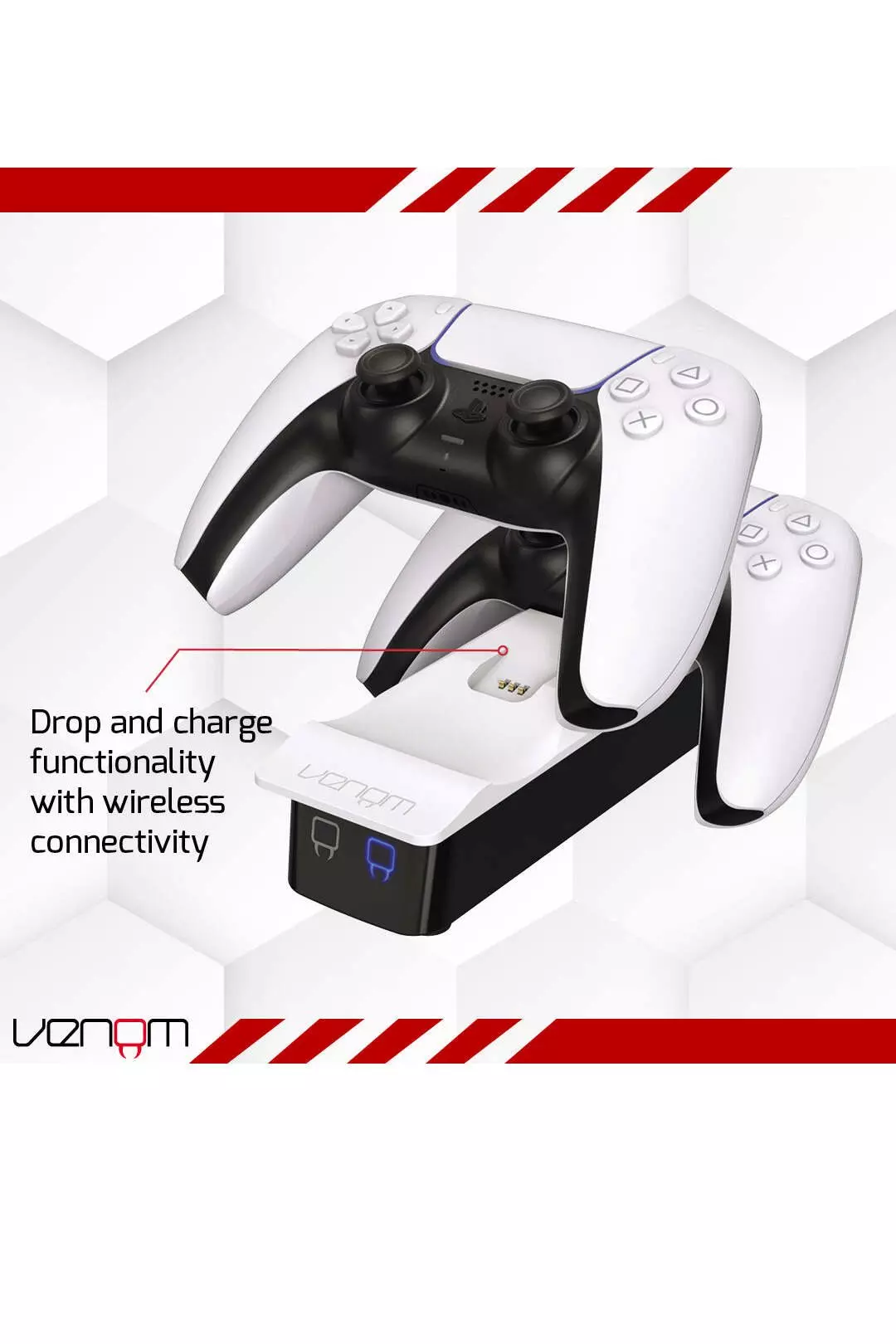White PS5 Twin Charging Dock alternative image