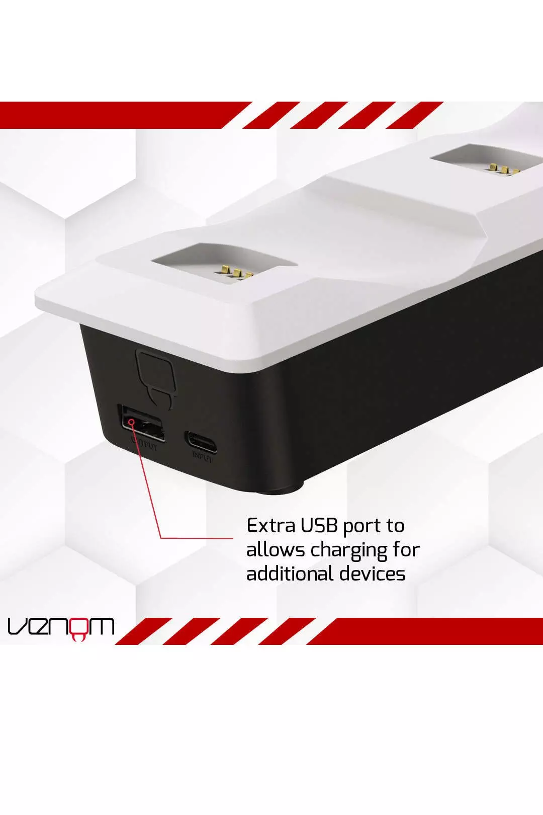 White PS5 Twin Charging Dock alternative image
