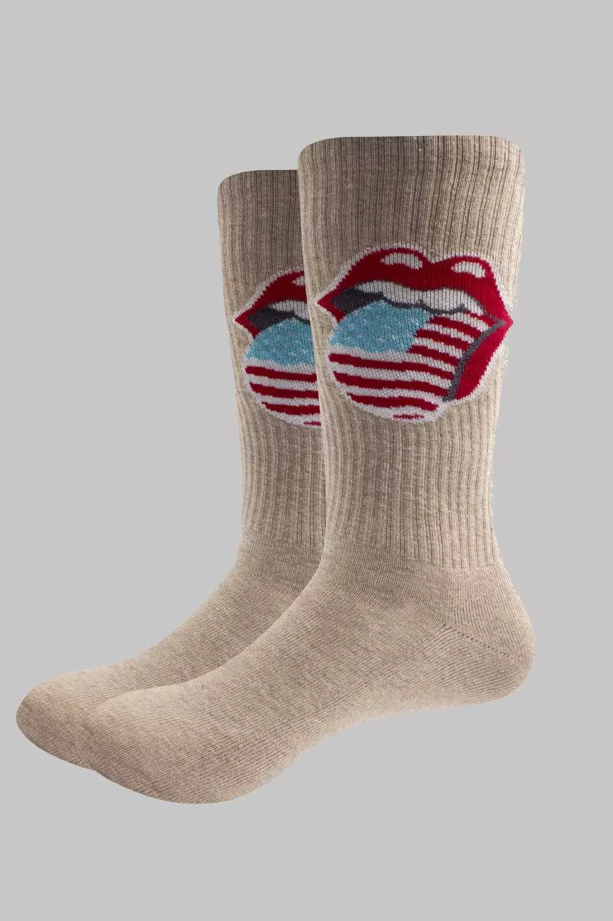 White US Tongue Ankle Socks alternative image