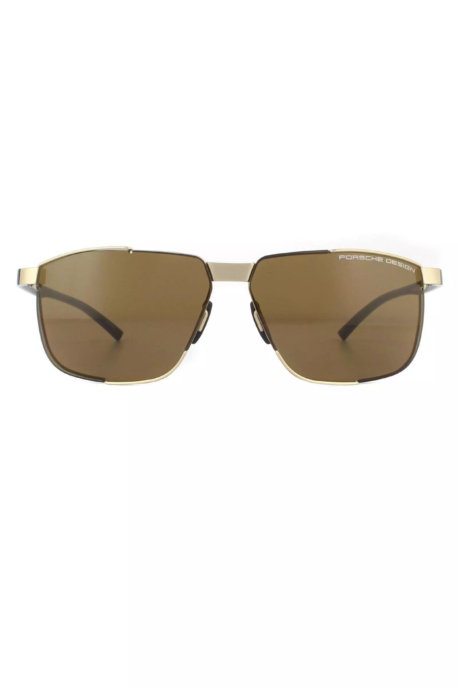 Rimless Gold Brown Sunglasses alternative image