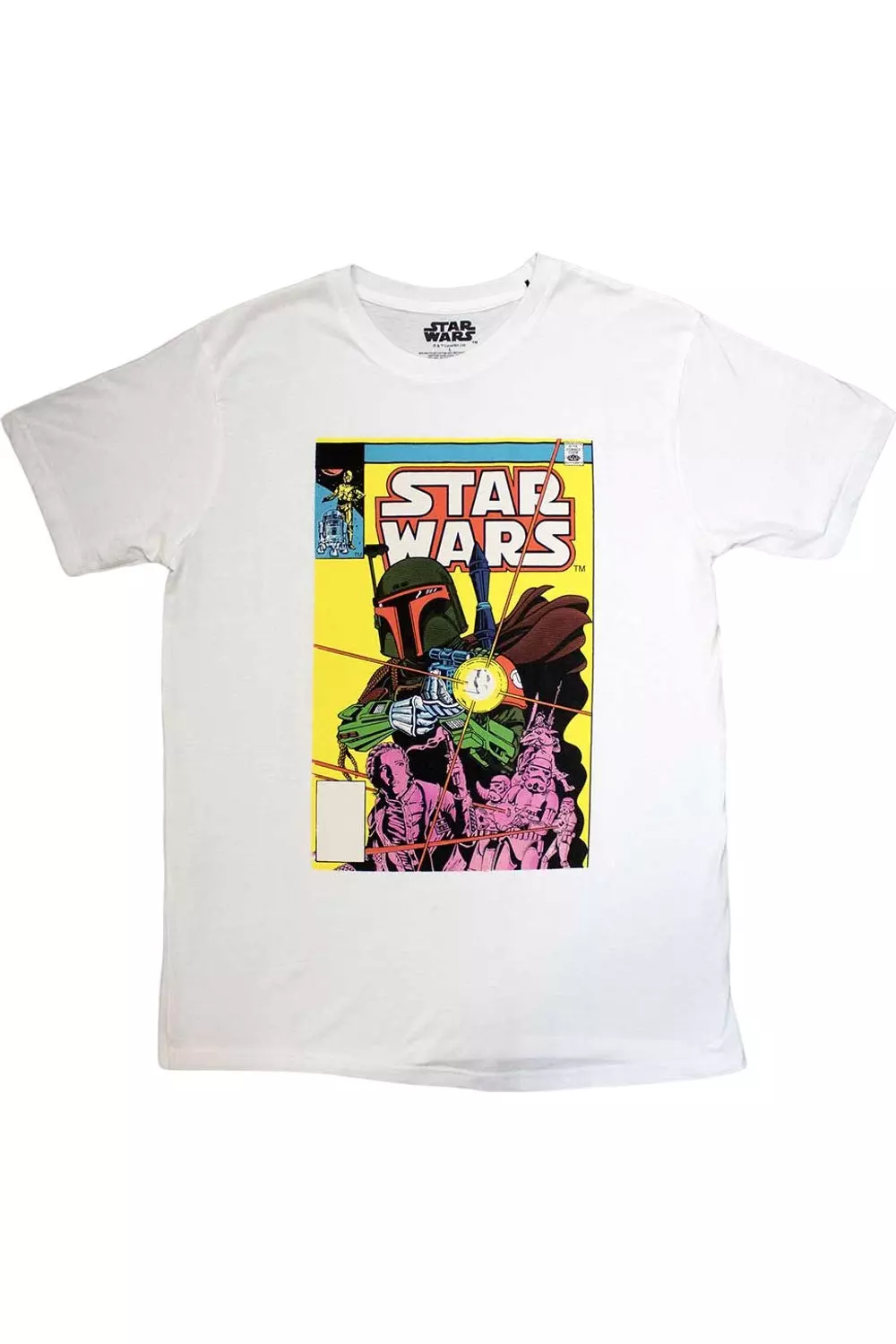 White Boba Fett Comic Cover T-Shirt alternative image