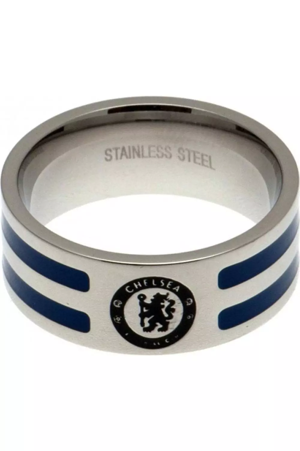 Silver Colour Stripe Ring alternative image