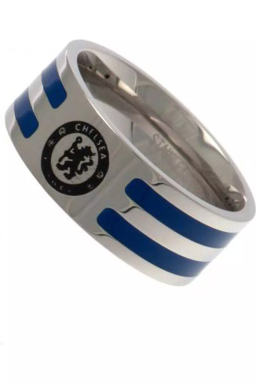 Silver Colour Stripe Ring alternative image