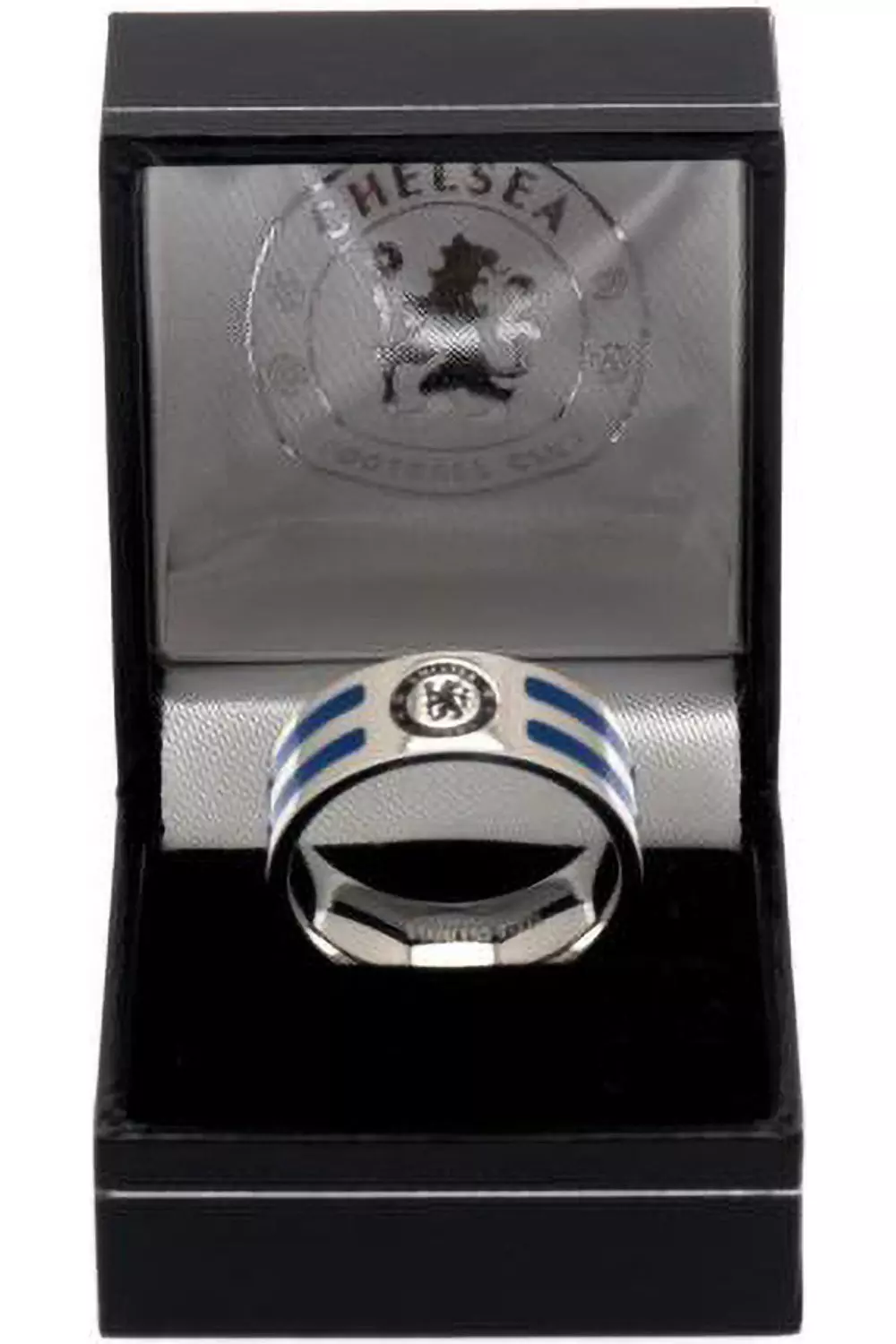 Silver Colour Stripe Ring alternative image