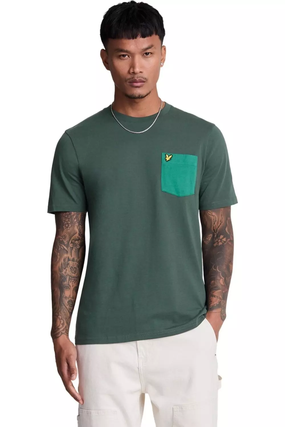 Teal Tonal Pocket T-Shirt alternative image