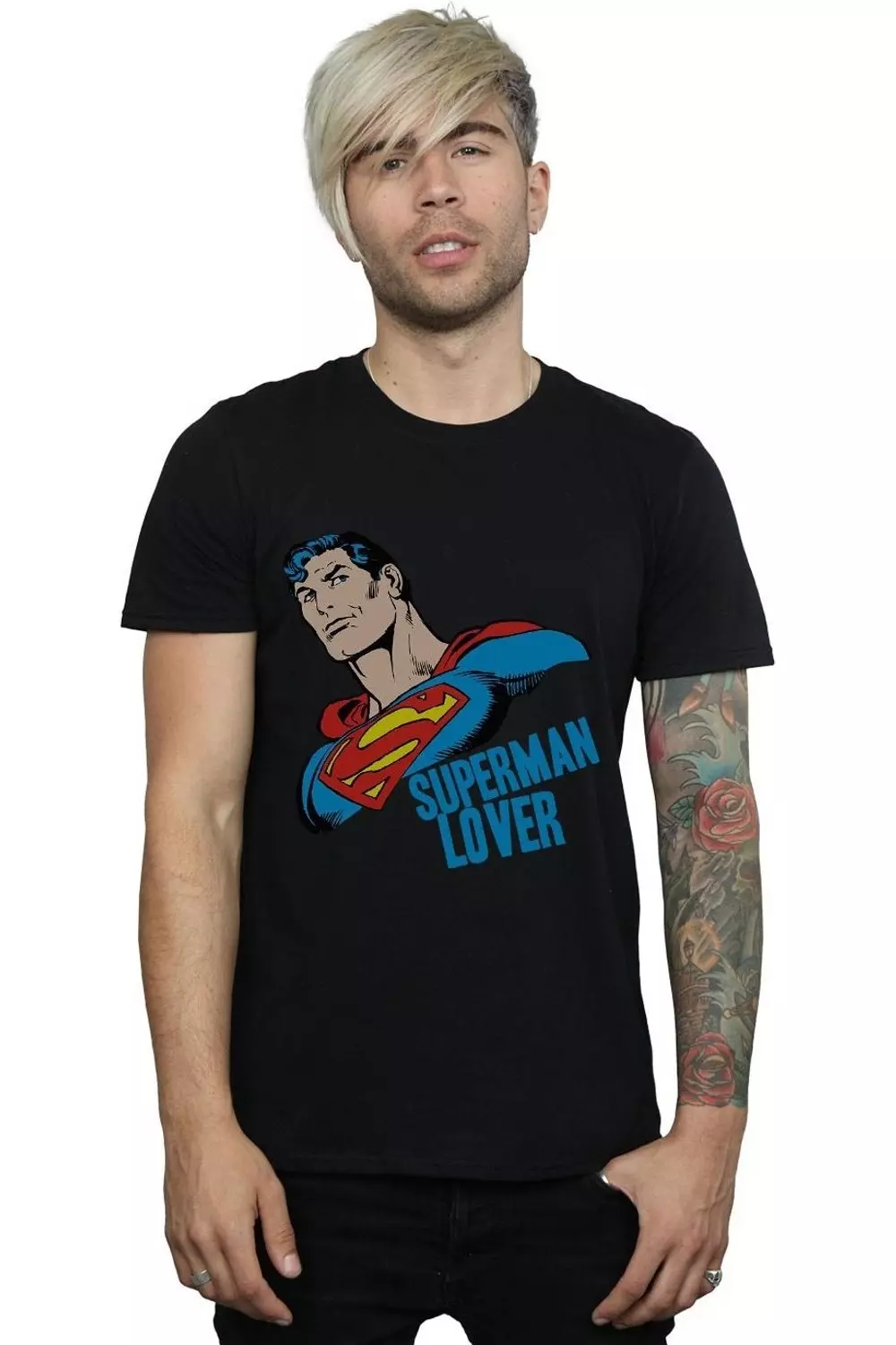 Black Superman Lover T-Shirt alternative image